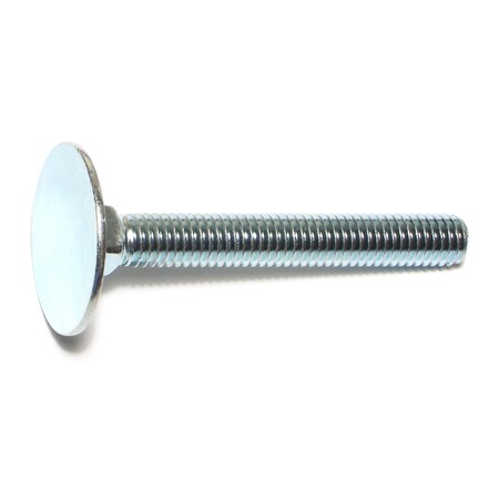 Midwest Fastener Elevator Bolt, 3/8"-16 Thrd Sz, 3 in L, Steel, Zinc Plated Finish, 5 PK 71326